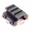 Tactique 3Slot 20mm Weaver Picatinny Rail Rifle Scope Sight Riser Mounts Hunting Gun Flashlight Mount Base Accessoires