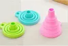 Imbuto pieghevole in silicone, flessibile/pieghevole/imbuto da cucina per il trasferimento di liquidi Silicone alimentare al 100% Piccolo imbuto in silicone 3 colori