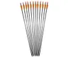 Archery 31'' Carbon Fiber Shaft Arrows Spine 400 for Compound Recurve Bow with Field Points Hunting Shooting Outdoor