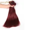 Nyaste brasilianska Virgin Hair Weave Straight Obehandlat Malaysiska Peruanska Human Hair Partihandel Väft Bästa kvalitet Hårväv 3st / Lot