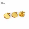 BoYuTe (20 Pieces/Lot) Cabochon Base Cuff Link Blanks Tray Bezel Diy Hand Made Mens Cufflinks Jewelry Accessories
