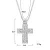 Hiphop Sieraden 18K Goud Verzilverd Bling Bling Cross Hanger Mannen Ketting Goud Gevuld voor Gift / Cadeau Christian