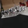 Fantastisk shinny högkvalitativ stor rhinestone crystal pageant tiara krona brudtillbehör parti prinsessan drottning headpieces 1953608