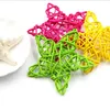 6cm Lovely Rattan Star Sepak Takraw Christmas / BirthdayHome Bröllopsfestdekorationer DIY Ornaments Rattan Ball Barnleksaker G912