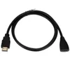 Freeshipping 3PCS/LOT HD-MI Male to Female Extension Extender Cable Gold Plated Supports 1080P 3D PS3 High Speed Cable