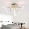 Современный минималистский светодиодный потолочный светильник акриловые люстры Освещение для гостиной спальня Лампарас де Techo AC85-265V Flush Mount Потолочный лиг