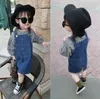 Spring Autumn Baby Girls Denim Suspender Skirt Kids Overalls Dress Children Denim Dresses Clothing 3890