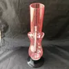 32cm high Mix-Colored Acrylic Bong Hookah Shisha Smoking Metal Pipe Glass Bong Bubblers Tocabbo Water Pipe, Colors Random Delivery