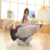 뜨거운 판매 3D AROWANA MINT FISH PLUSH 장난감 장식 쿠션 던지