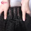 Brasiliansk Kinky Rak Silke Base Spetsstängning Virgin Människohår Dold knut Naturligt hårfäste Mellanfri Tredelad Spetsstängning