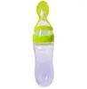 Babyflessen # Peuter Silicagel Zuigfles Lepel Voedingssupplement Rijstgranen Fles Baby Baby N