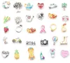 Hot Groothandel 100 stks / partij Drijvende medaillon Charms Bulk Mix Veel stijlen Multi Designs Sieraden Fittingen voor Zinklegering Medaillons Hanger