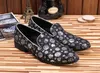 Leather Men Flats Shoes Round Toe Day Dress Leather Shoes Men Grain Leather Shallow Shoes High Quality