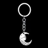 Familielid Hart Keychain I Love You to the Moon en Back Key Rings Granda Opa Dad Mom Charm Fashion Jewelry