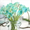 Konstgjord Calla Lily Flower 34cm Hem Garden Decor Party Fake Blommor Bröllopsdekorationer 10 färger för val