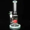 Glazen percolator Bong Waterpipe rechte tube klassieke bong 11 '' Hand geblazen bong met appelbubbler glazen bongwaterpijp