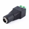 Freeshipping 20 sztuk / partia 2.1x5.5mm Kamera CCTV Kobieta DC Power Jack Connector Adapter do LED Strip Light