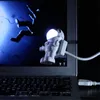 2017 رائد الفضاء / رائد فضاء LED ليلة الخفيفة USB مكتب مصباح الكمبيوتر PC / لوحة المفاتيح مرنة ضوء الكتاب أفضل هدية لصديق ZA1355