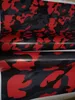 Red Black Large Camo Vinyl For Car Wrap With Air Release Gloss Matt Camouflage Stickers Truck graphics self adhesive 1 52X30M 5295u