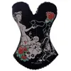 Corset Top Punk Sexy Corset Bustier Skull Corsets Fashion Corselet Women Halloween Party Club Wear Tops Plus Size S-2XL211Z