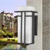 100% Qualité Moderne Simple Européenne Verre Imperméable Iro Led E27 Applique Murale Extérieure Pour Entrée Jardin Rue Parc Porche Lumière LLFA