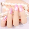 faux ongles presse Fashion High Light Nails Tips Multiple Color Reflective Mirror Full False Nails7785376