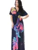 Kvinnor Sommar Boho Dress Vestidos Largos Robe Femme Beach Dress Plus Size Bohemian Maxi Dress XL-7XL