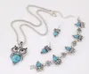 vintage zilveren turquoise sieraden set