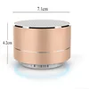 Nyaste A10 Bluetooth Portable Mini Speaker LED Metal Wireless Bluetooth Speakers Microphone Portable Super Bass Subwoofer TF Card 9115872