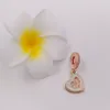 قلادة الأم الحبيبة 925 حبات الفضة الاسترليني تناسب قلادة مجوهرات الباندورا الأوروبية قلادة 781883CZ Rose Gold Gold Mewel