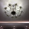 10 luci Europeo cristallo soggiorno lampadario lampadario di lusso parlor ristorante sala da pranzo sala lampadario camera da letto camera da letto sala sospese lampade a sospensione