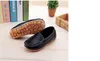 Storlek 21-25 barn pojkar flickor läder singel loafers mjuka barn sneakers barn mode moccasins casual båt skor