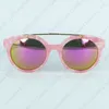 Дети Солнцезащитные очки Мода Тень Очки Зеркальные Линзы Дизайн Модель Красочные Рамки Девушки Солнцезащитные Очки UV400 7 Цвета