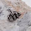 2017 Nouveau bijou de mode titane en acier inoxydable Biker classique Silver men039