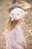 드레스 2019 Dusty Rose Flower Girls Dresses Boho Bohemian Country Beach Weddings with Long Sleeves 발목 길이 첫 친교 드레스 LIT