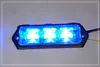 Dual Color 6 * 3W LED Auto Surface Montage Strobe Waarschuwingslichten, LED-stroboscooplichten, noodverlichting, 17 Flash, Waterdicht