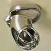 Nieuwe kuisheidsapparaat metalen kuisheid kooi roestvrijstalen cock kooi mannelijke kuisheidsgordel penis ring bdsm toys bondage sex producten voor mannen