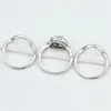 Nova Chegada Sólida 925 Sterling Silver Anel de Casamento Noivas Conjuntos de Noivado Jóias Clássicas para Mulheres Frete Grátis