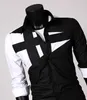 Langarm -Herrenhemden Hemden Baumwolle weißes schwarzes Hemd plus Größe Slim Shirt for Men Fashion Geometrische kurze Männer Casual Shirt 9079007