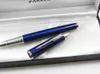 2pc office IM Series Blue With Silver Arrow Clip cadeau stylo à bille roulante en métal