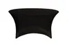 5PCS 6FT Round Black Spandex Table cloth 210GSM High Quality For Wedding,Party,Hotel Use