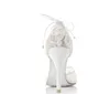 Elegant Beautiful Vogue Lace and Sheepskin Simple Style lacing 8.5 cm High Heels Wedding Bridal Shoes NK039