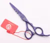 Z1010 5.5 "16cm JP Purple Dragon Purpleプロの人間の髪はさみの理髪師の理髪はさみを切る薄い鋏スタイルのツールを切る