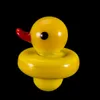 DHL Novo Projetado Acessórios para Fumar Amarelo Duck Glass Cab Cap 23mm para vilas Bongs Dab Plays em Mr-Dabs