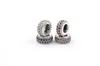 Authentic 925 Sterling Silver spacer beads multicolor crystal Rhinestones Big Hole Loose beads Fit Charm Bracelets DIY Findings Jewelry