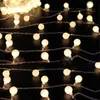 Outdoor 10 Meter 100 LED Connectable Festoon Globe Ball String Light Fairy LED Kerstmis Licht Garland Bruiloft Garden Party Decor