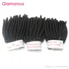 Glamour Mongol Crépus Bouclés Cheveux Armure 3 Pièces Couleur Naturelle Péruvienne Brésilienne Malaisienne Indienne Vierge Cheveux Crépus Bouclés Hair9941189