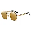 Oddkard Modern Steampunk Sunglasses للرجال والنساء مصمم العلامة التجارية Round Fashion Sun Glasses Oculos de sol UV400264i