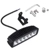 6 tum 18W LED-ljusstång 12V 24V Motorcykel LED Bar Offroad 4x4 ATV dagtidsljus Lampor Traktor Varning Arbetslampa