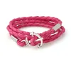 Navigazione alla moda Braccialetti di ancoraggio Bracciale Infinity PU Charm Fish Hook con per uomo Donna Coppia Bracciale MIX Style gioielli